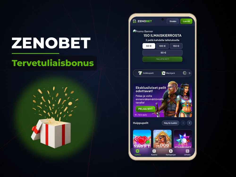 Zenobet - Tervetuliaisbonus